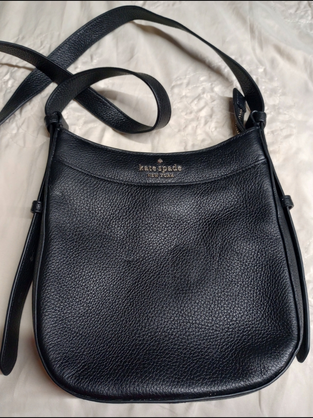 Kate Spade Black Pebbled Leather Crossbody